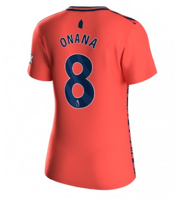 Everton Amadou Onana #8 Replika Udebanetrøje Dame 2023-24 Kortærmet